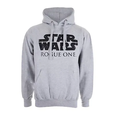 Buy Official Star Wars Mens Rogue One Logo Pullover Hood Grey Marl S - XXL • 16.99£