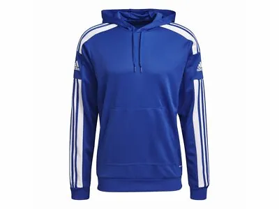 Buy Adidas Mens Black Sweatshirt Blue Hoodie Hooded Squadra Track Sweat Top Size NEW • 29.90£