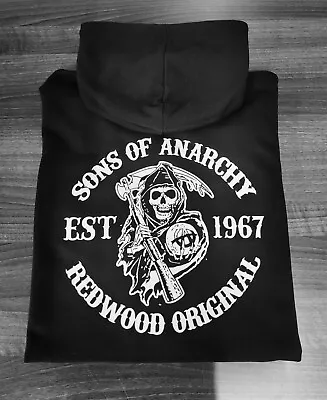 Buy Sons Of Anarchy Fashion Hooded Black Hoodie Unisex • 35.99£