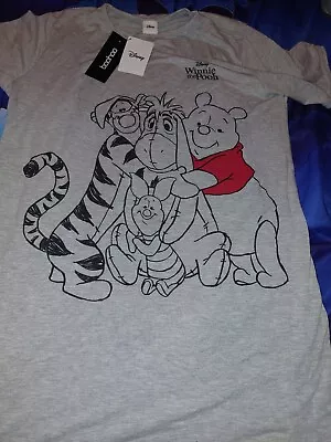 Buy Disney Winnie The Pooh Pyjama Sleep Tshirt Medium • 4.50£