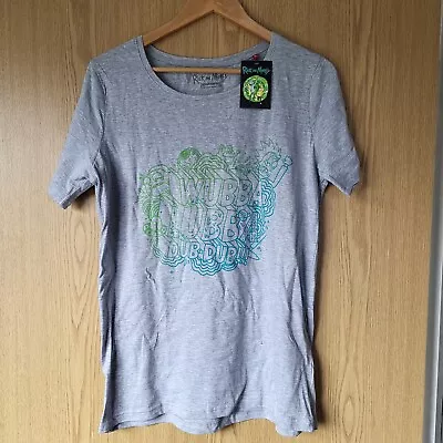Buy Adult Swim Rick And Morty Short Sleeve Round Neck Grey T.Shirt Tee Size 16 New • 0.99£