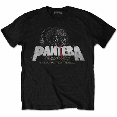 Buy Pantera Snake Logo Black T-Shirt NEW OFFICIAL • 14.89£