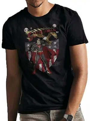 Buy T-shirt DC Comics Superman Shield And Eagle Black • 13.99£