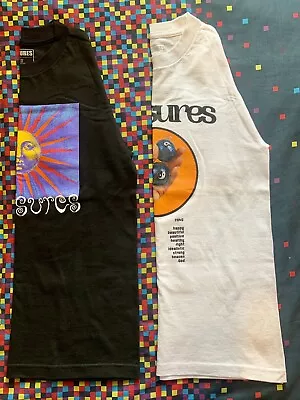 Buy PLEASURES Two T Shirts Yin Yang/ Sun, One Black/ One White, Mens Size Small. • 15£