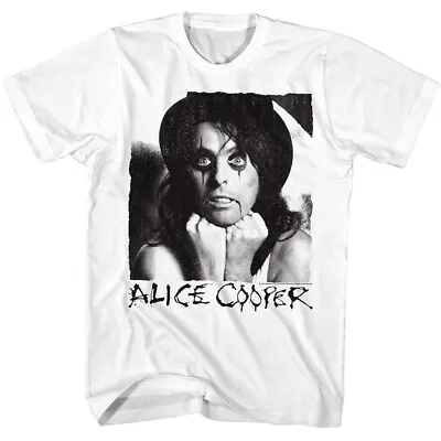 Buy Alice Cooper Photo With Top Hat Men's T Shirt Shock Rock Concert Tour Merch • 42.23£