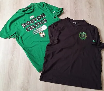 Buy 2x Boston Celtics New Era T-Shirt Jerseys XL GREAT CONDITION • 21£