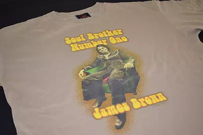 Buy James Brown T-Shirt Soul Brother Number One Funk Band Vintage Zion Rootswear XL • 60.45£