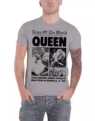 Buy Queen News Of The World Front Page 40 Years T Shirt • 16.95£