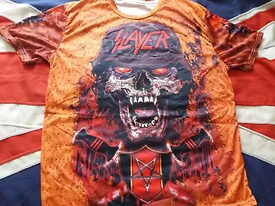 Buy Mens Slayer T Shirt Size XL Back Print Thrash Metal Death Metal Punk Brand New • 13.50£
