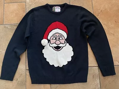 Buy Christmas Primark Jumper Mens Novelty Sweater Santa Father Christmas  Pom Pom L • 8.99£