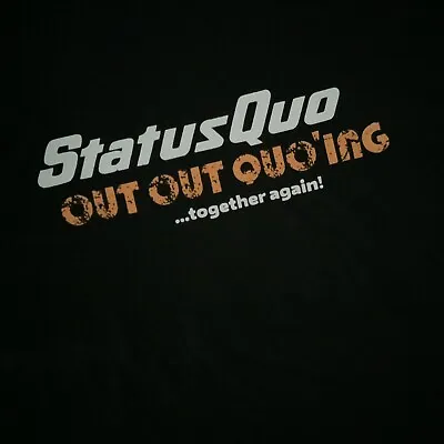 Buy Status Quo Out Out Quo’ing Together Again New Black T-shirt Size 2x Large • 16.98£