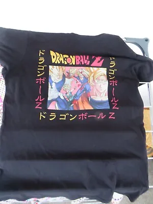 Buy Dragonball Z Character Official Merch Label M Size Short-sleeved Black T-shirt • 9.40£