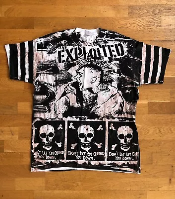 Buy The Exploited Punk T Shirt Vintage XL All Over Print • 70£