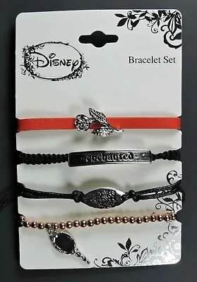 Buy Disney Beauty And The Beast 4 Bracelet Set Enchanted Rose Love And Madness NEW • 18.33£