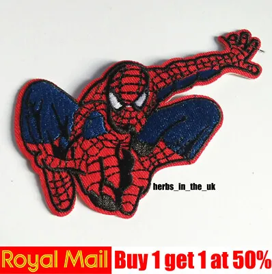 Buy Spiderman Superhero Marvel Iron On Sew On Embroidered Patch Applique • 2.99£