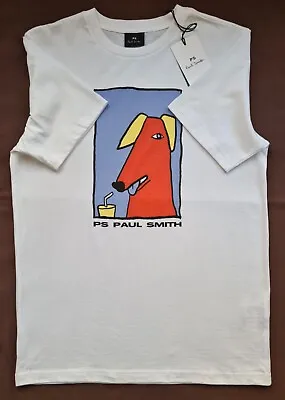 Buy New Paul Smith T-Shirt “ Snake Dog ” Print T-shirt White • 40£