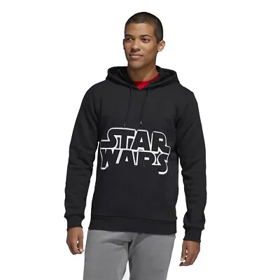 Buy Mens New Adidas Logo Pullover Top Hoodie Star Wars S/M/L • 29.99£