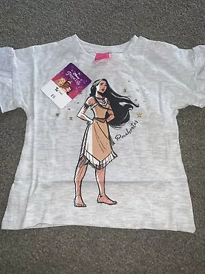 Buy Disney Pocahontas Toddler Top T-shirt 2-3 Years New With Tag • 3.50£