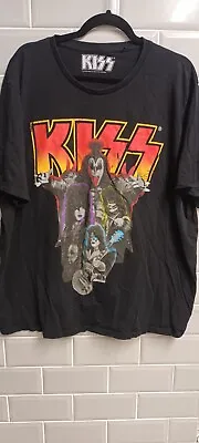 Buy Kiss T Shirt Official Neon Band Black Classic Rock NEW S M L XL XX • 9.99£