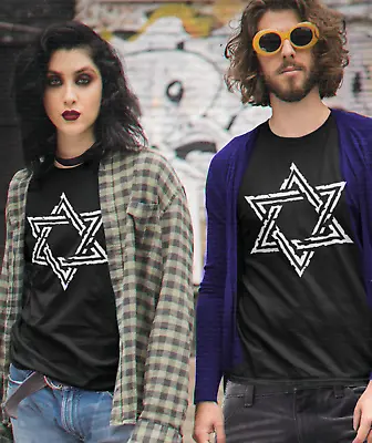 Buy Star Of David T Shirt - Weathered Symbol Gothic Israel Vintage Siouxsie Style • 12.99£