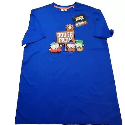 Buy South Park T-Shirt Mens Eric Kenny Stan Kyle Characters Comedy Series Top Blue  • 14.99£