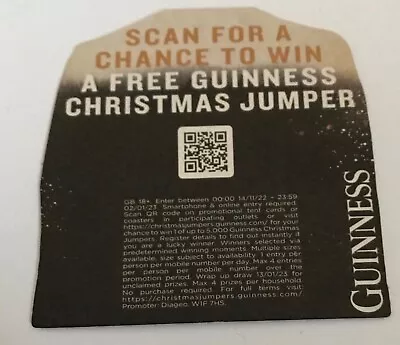 Buy Guinness Christmas Jumper Beermat Beer Mat Coaster • 1£