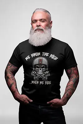 Buy Bikers Harley Davidson T Shirt Men Women Skeleton Rock N Roll Birthday Gift Dad • 14.99£