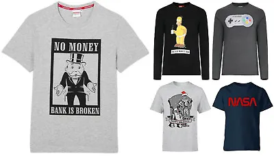 Buy Mens Character T Shirt Tops Ex Store Novelty Short Long Sleeve S - Xxxxxxl New • 4.24£