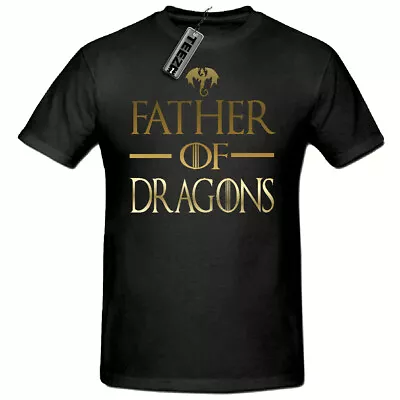 Buy Gold Father Of Dragons Fathers Day T Shirt,Game Of Thrones Tshirt, GOT Tshirt • 8.50£