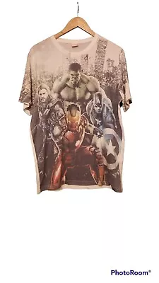 Buy Marvels Avengers T Shirt Age 0f Ultron Large • 14.99£