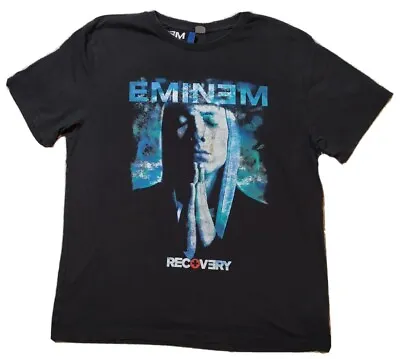 Buy Divided H&M T Shirt Mens Large Black Eminem Recovery Rap Hip-Hop 2017 • 14.94£