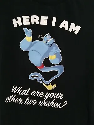 Buy Disney Aladdin Genie Women's Shirt Here I Am What Are Your Other Two Wishes... • 11.36£