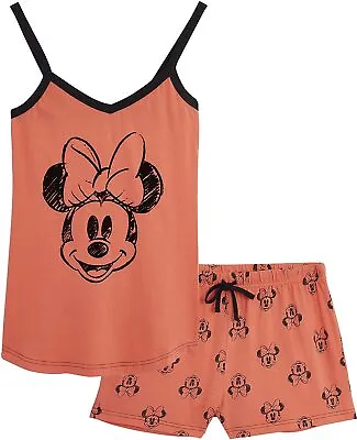 Buy Disney Minnie Mouse Shorts Pyjamas Set For Women Teenage Girls • 15.29£