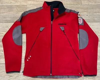 Buy 90s Mistral Fleece Jacket Vintage Zip Up Red Size Medium • 14.95£