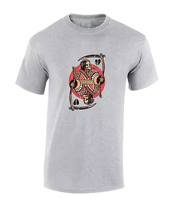 Buy The Reaper Playing Card Mens T Shirt Cool Fashion Tattoo Retro Vintage Quality • 8.99£