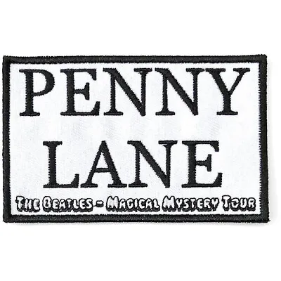 Buy THE BEATLES Song Title : Penny Lane #a : Woven SEW-ON PATCH Official Merch • 4.29£