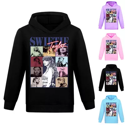 Buy Kids Girls Taylor Hoodies Jumper Sports Sweatshirt Loose Casual Pullover Tops • 12.24£