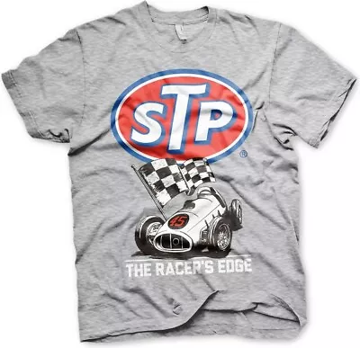 Buy STP Retro Racer T-Shirt Heather-Grey • 17.03£