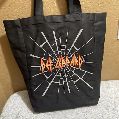 Buy Def Leppard  Concert  Merch Large Reusable Tote Bag 80’s 90’s Rock • 24.02£
