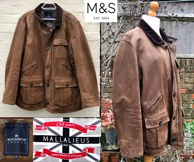 Buy M&S Blue Harbour Suede Jacket, TAN BROWN Mallalieus WOOL XXL (47 -49  Chest) VGC • 160£