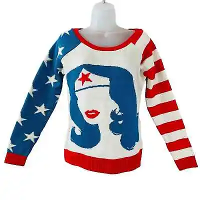 Buy Junk Food Wonder Woman DC Comics Ugly Christmas Sweater Size XS • 28.42£