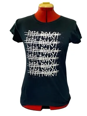 Buy Papa Roach 2018 Australian Tour Shirt Womens Size M Black Free Tracked Post • 24.78£