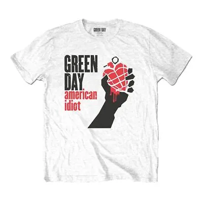 Buy Green Day American Idiot White T-Shirt • 12.95£