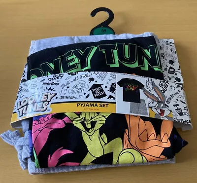Buy Mens Primark Wb Looney Tunes Pjyamas M Medium Bnwt Shorts & T-shirt Retro Gift • 19.95£