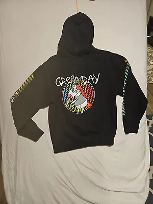 Buy Green Day  Father Of All  Rainbow Unicorn Hoodie Sweatshirt Adult Small Black • 10.24£