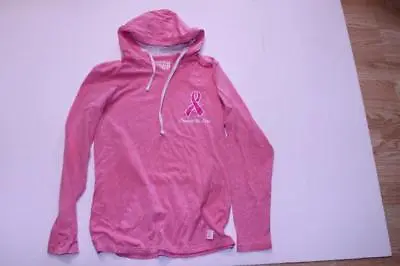 Buy Women's Support The Cure M Hooded L/S Pink Shirt • 17.28£