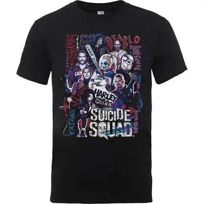 Buy DC Comics Unisex Tee: Suicide Squad Harley's Character Collage • 8.99£