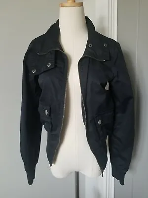 Buy Divided By H&M Womens Black Members Style Jacket W/ Pockets - Size 6 Small • 4.83£