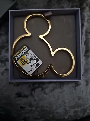 Buy BNIB Disney Couture Mickey 90 Head Shaped Bangle Bracelet  • 22.50£