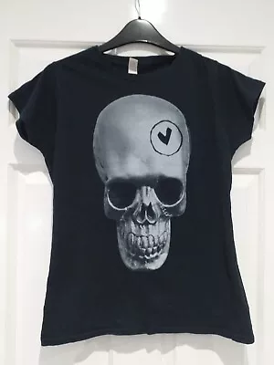 Buy 00s Y2K Emo Scene Skull Heart Black My Passion Band Tshirt Ladies Medium • 7.99£